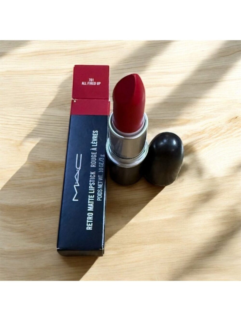 MAC Cosmetics lipstick # 706 RELENTLESSLY RED
